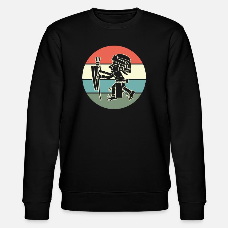 aztec Maya kalender Inka - Stanley/Stella Unisex Bio-Sweatshirt CHANGER  - Schwarz