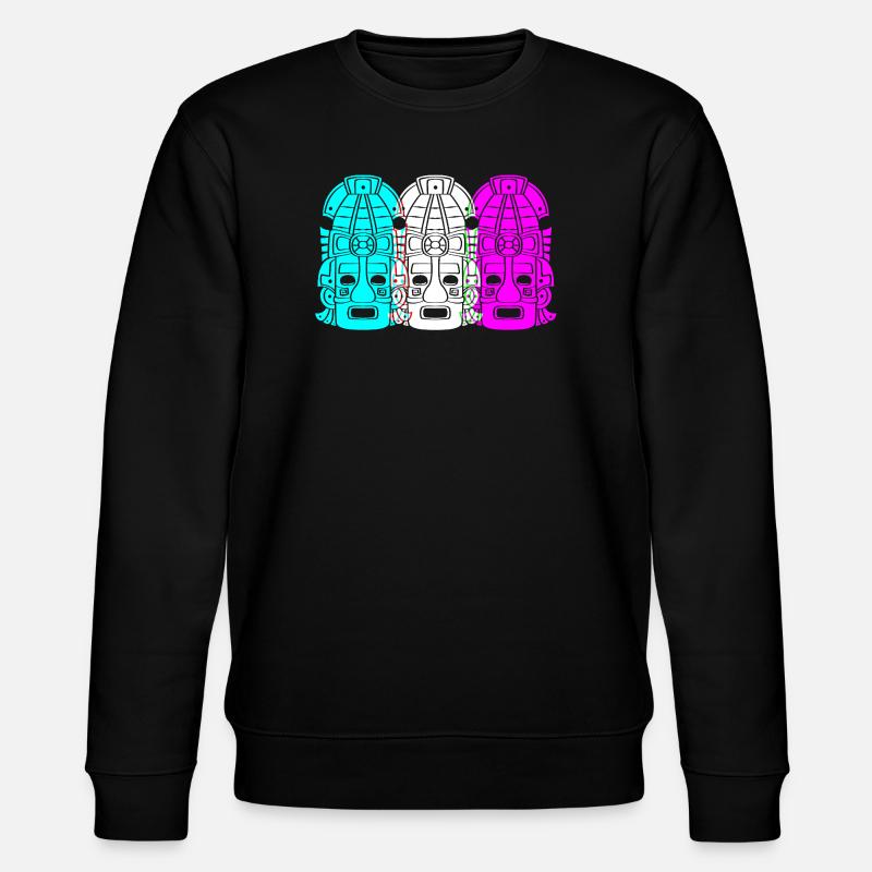 Calendrier maya aztèque Inca - Sweat bio CHANGER Stanley/Stella Unisexe - noir