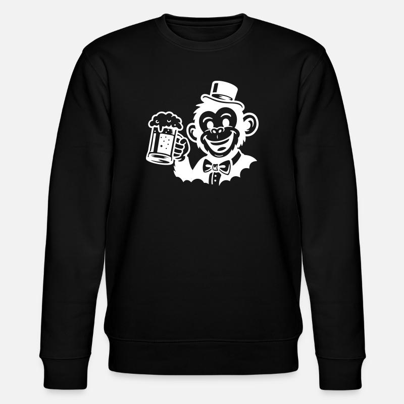 Monkey Groom Bachelor - Stanley/Stella CHANGER Unisex Organic Sweatshirt - black