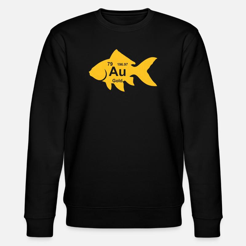 Goldfish Au Gold Element Science Lover - Stanley/Stella CHANGER Unisex Organic Sweatshirt - black