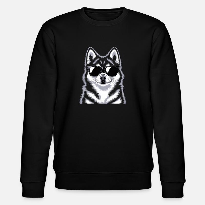 Pomsky - Stanley/Stella Unisex Bio-Sweatshirt CHANGER  - Schwarz