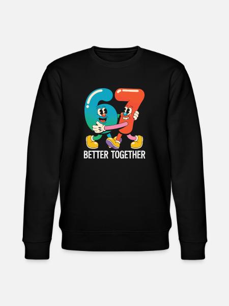Six and Seven: Better Together - Stanley/Stella CHANGER Unisex Organic Sweatshirt - black