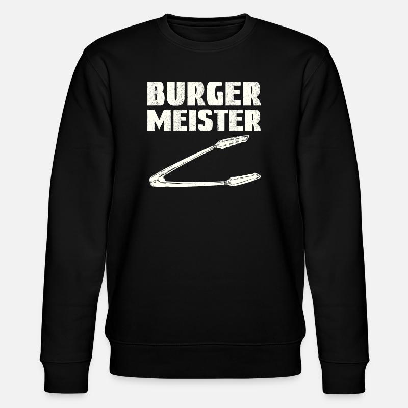 Burger Meister - Stanley/Stella Unisex Bio-Sweatshirt CHANGER  - Schwarz