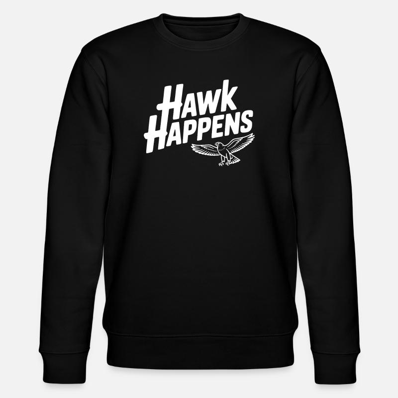 Hawk Happens - Stanley/Stella Unisex Bio-Sweatshirt CHANGER  - Schwarz