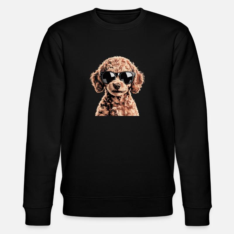 Brauner Toypudel - Stanley/Stella Unisex Bio-Sweatshirt CHANGER  - Schwarz