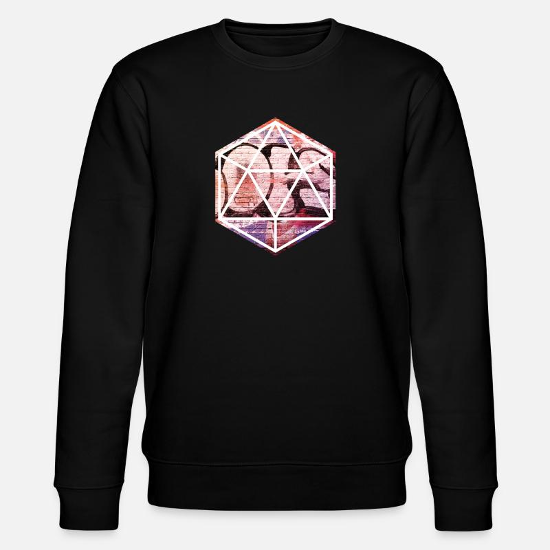 Geometric Graffiti Prism - Stanley/Stella CHANGER Unisex Organic Sweatshirt - black