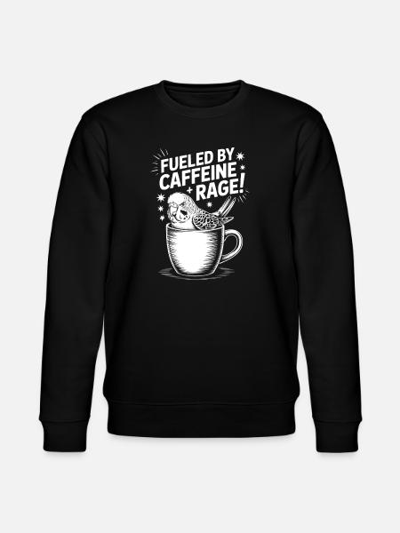 Coffee Sayings Caffeine Funny Coffee Gift - Stanley/Stella CHANGER Unisex Organic Sweatshirt - black