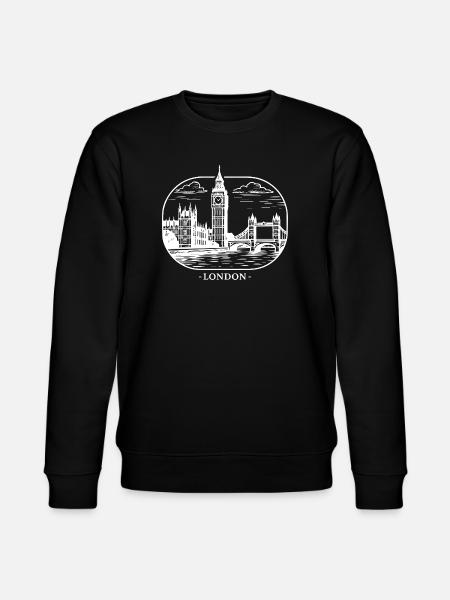 London Stadtsilhouette - Stanley/Stella Unisex Bio-Sweatshirt CHANGER - Schwarz
