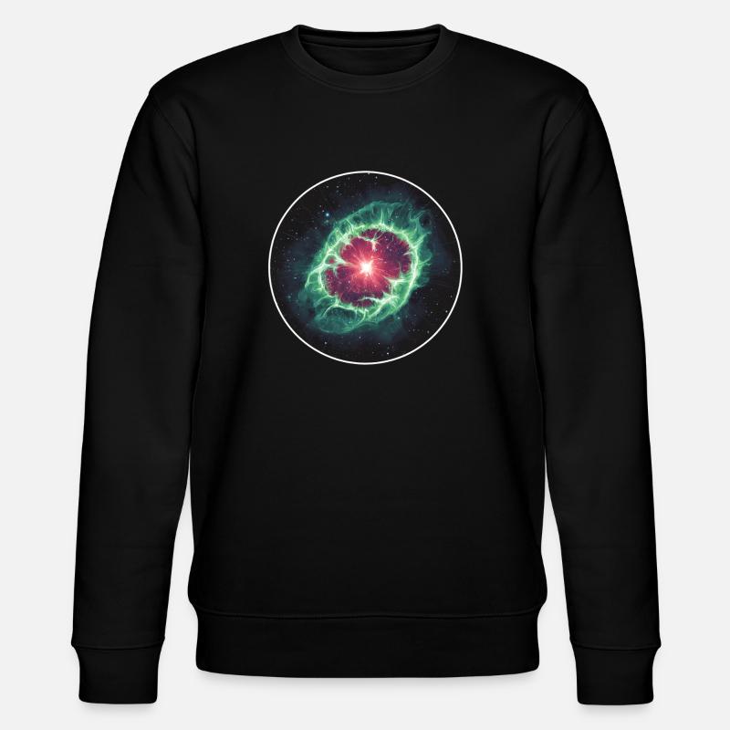 Astronomy Space Planetary Nebula Shell - Stanley/Stella CHANGER Unisex Organic Sweatshirt - black
