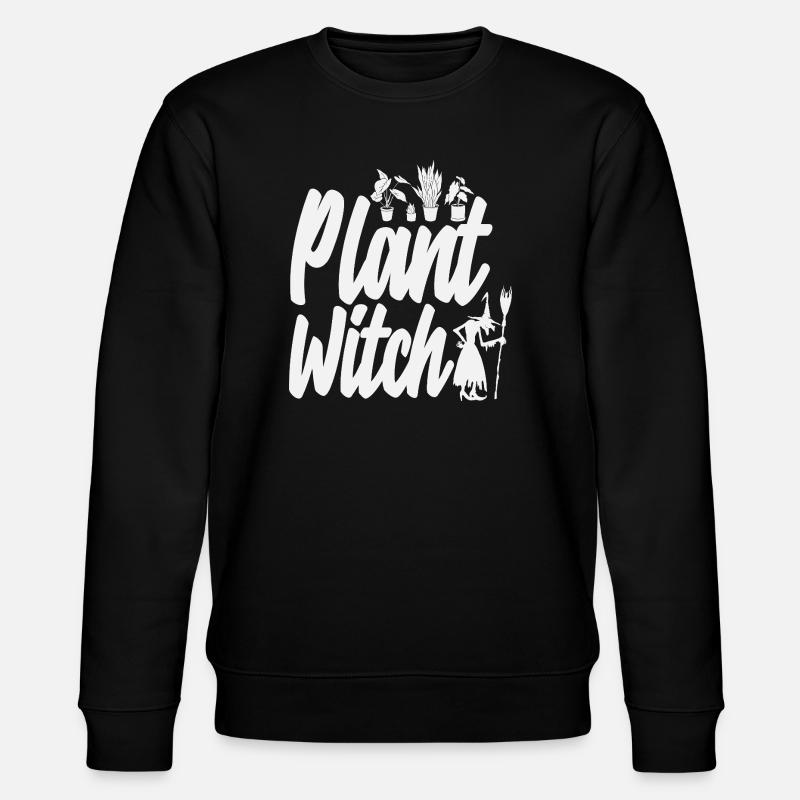 Plant Witch Plant Lover - Stanley/Stella CHANGER Unisex Organic Sweatshirt - black