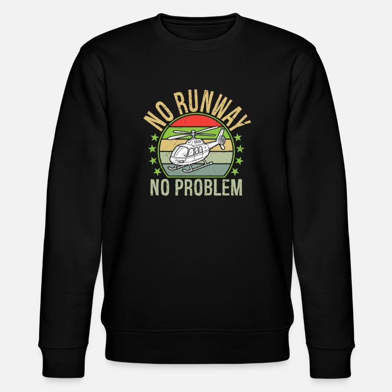 No Runway, No Problem - Stanley/Stella CHANGER Unisex Organic Sweatshirt - black