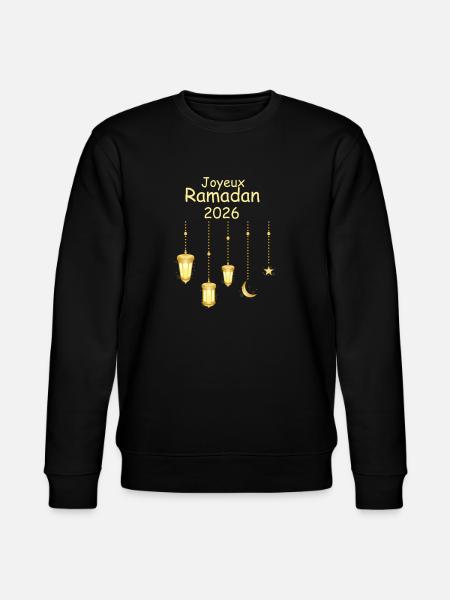 Happy Ramadan 2026 - Stanley/Stella CHANGER Unisex Organic Sweatshirt - black