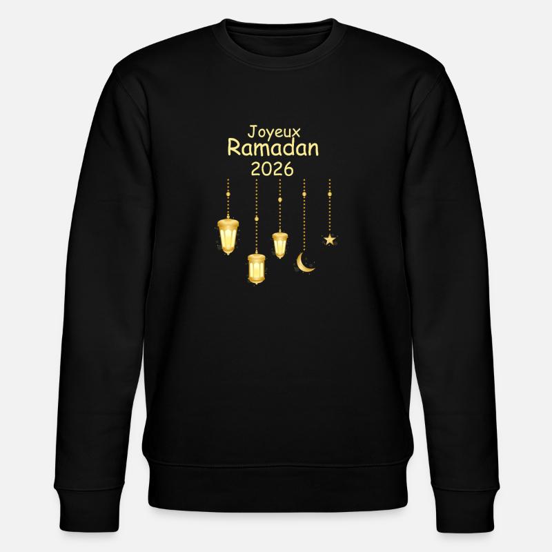 Happy Ramadan 2026 - Stanley/Stella CHANGER Unisex Organic Sweatshirt - black