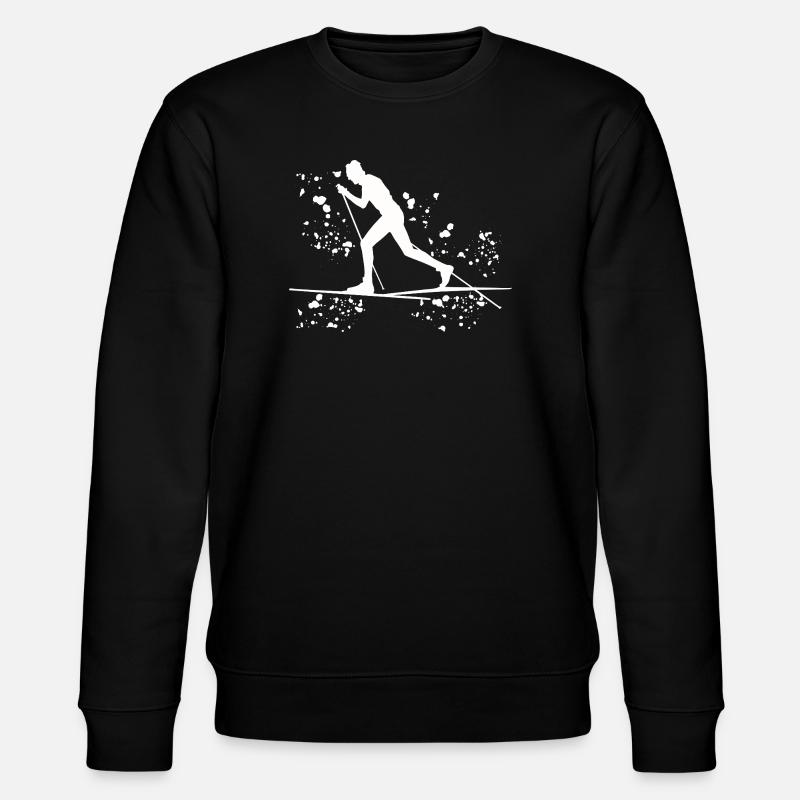 Skilangläufer Skilanglauf - Stanley/Stella Unisex Bio-Sweatshirt CHANGER  - Schwarz