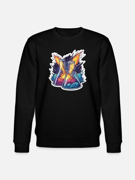 Lab Geek Bildungsquadrantid Meteorstrom-Erlebnis - Stanley/Stella Unisex Bio-Sweatshirt CHANGER  - Schwarz