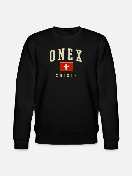 ONEX Suisse Design - Drapeau suisse - Sweat bio CHANGER Stanley/Stella Unisexe - noir