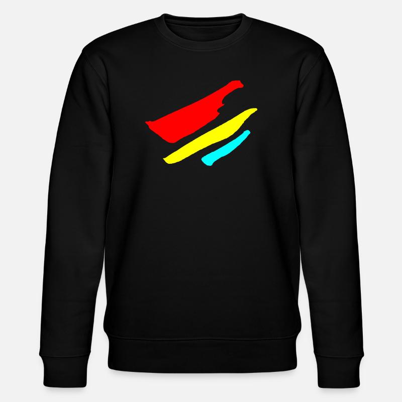 Stripes - Flag Pattern VECTOR - Stanley/Stella CHANGER Unisex Organic Sweatshirt - black