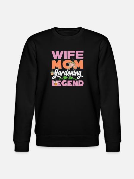Ehefrau Mutter Gartenarbeit Legende - Stanley/Stella Unisex Bio-Sweatshirt CHANGER - Schwarz