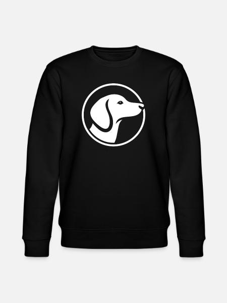 Dachshund Logo – Minimalist Dog Emblem - Stanley/Stella CHANGER Unisex Organic Sweatshirt - black