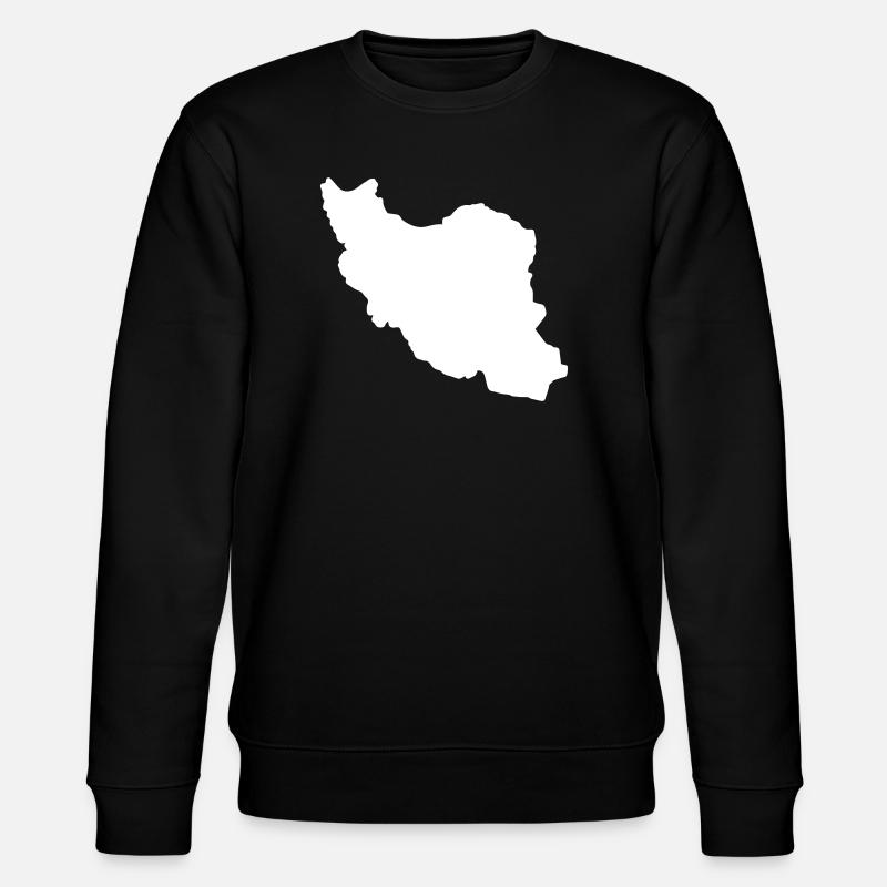 Iran Silhouette - Stanley/Stella Unisex Bio-Sweatshirt CHANGER  - Schwarz