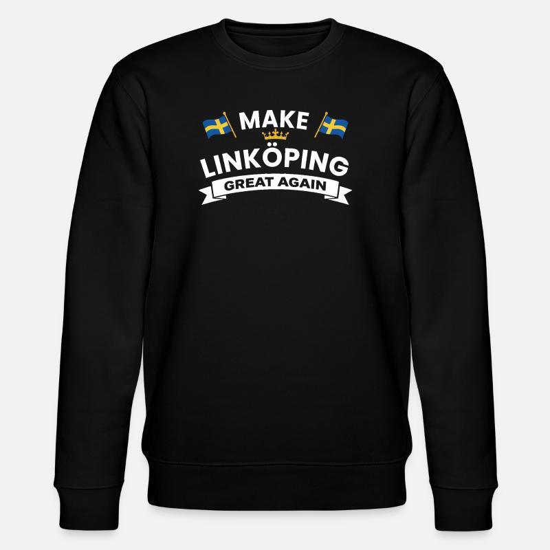 Linköping Stärkere Kohäsion - Stanley/Stella Unisex Bio-Sweatshirt CHANGER  - Schwarz