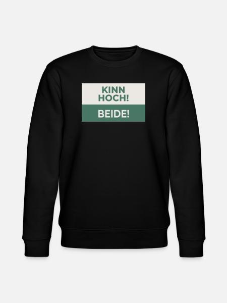 Kinn hoch! Beide! – Frecher Motivationsspruch - Stanley/Stella CHANGER Unisex Organic Sweatshirt - black