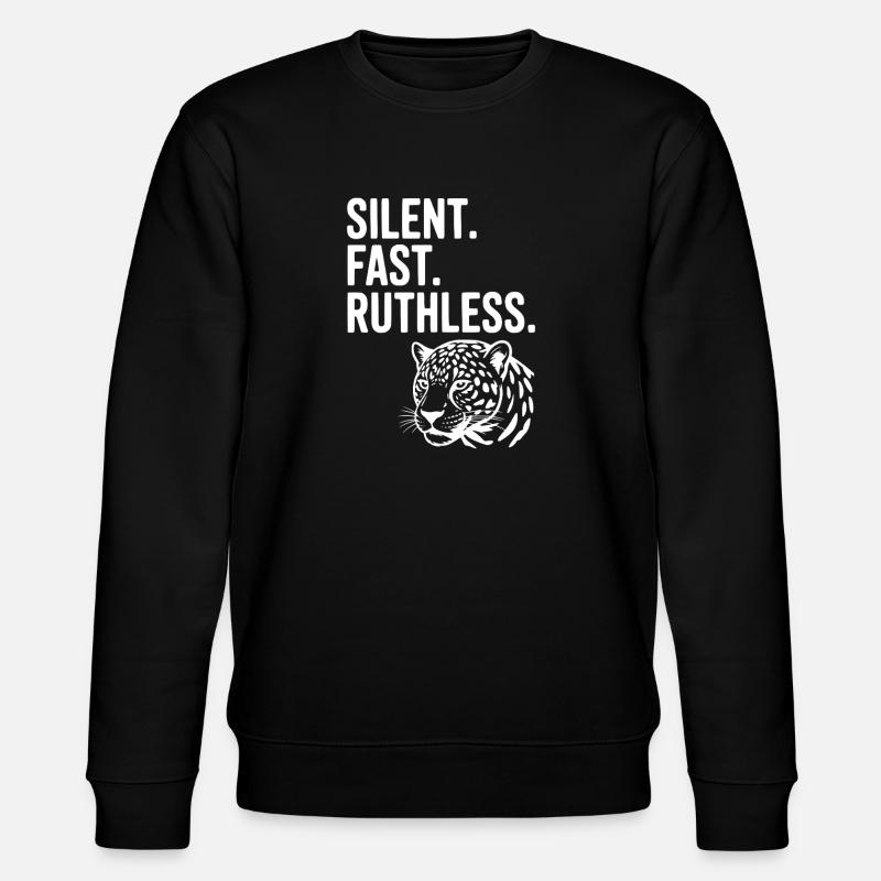 Silent. Fast. Ruthless. - Stanley/Stella CHANGER Unisex Organic Sweatshirt - black