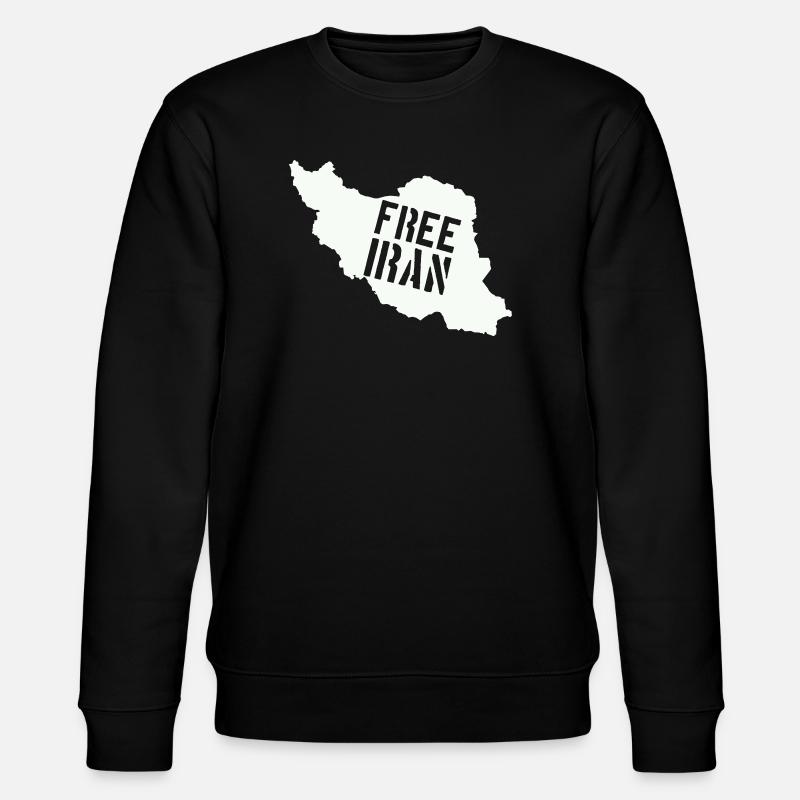 Iran Freiheit Free Iran - Stanley/Stella Unisex Bio-Sweatshirt CHANGER  - Schwarz