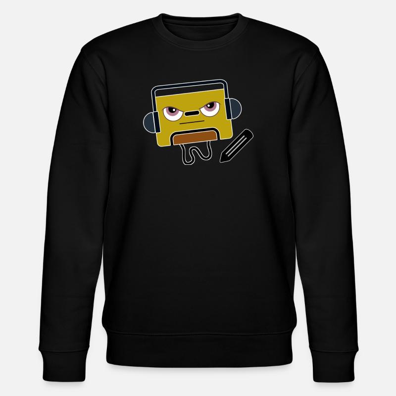 BlocAudio Écriture Sérieuse Cassette Retro - Sweat bio CHANGER Stanley/Stella Unisexe - noir