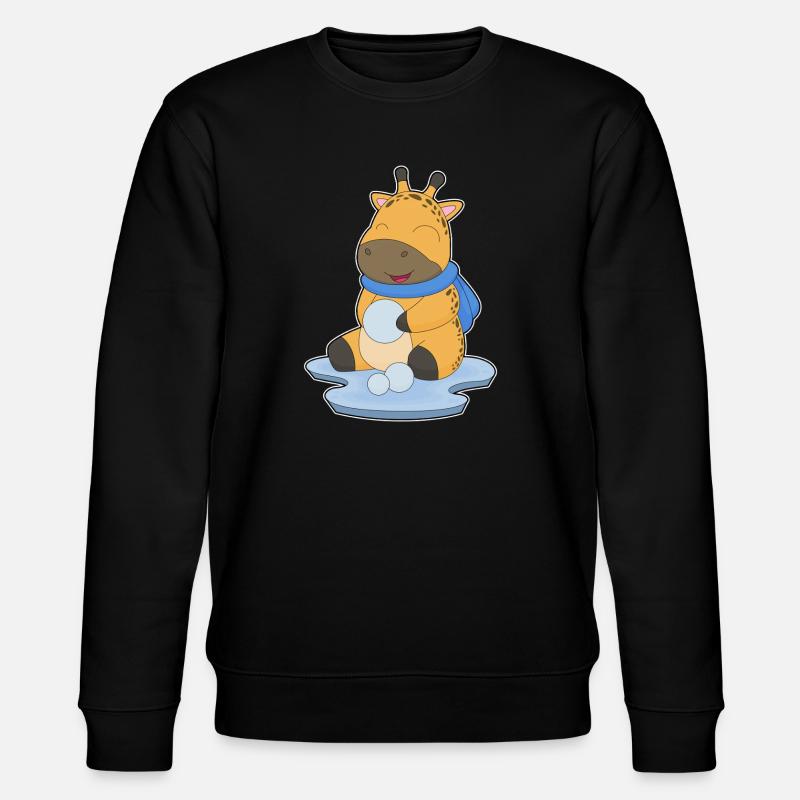 Boule de neige girafe - Sweat bio CHANGER Stanley/Stella Unisexe - noir