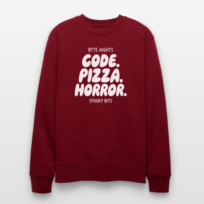 Byte Nächte: Code Pizza Horror Stanley/Stella Unisex Bio-Sweatshirt CHANGER 