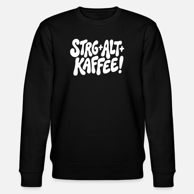 Ctrl Alt Coffee Design - Stanley/Stella CHANGER Unisex Organic Sweatshirt - black