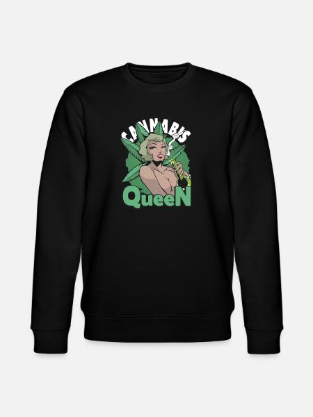 Cannabis Queen Outfit - Stanley/Stella CHANGER Unisex Organic Sweatshirt - black