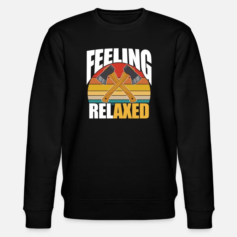 Feeling Relaxed - Stanley/Stella CHANGER Unisex Organic Sweatshirt - black