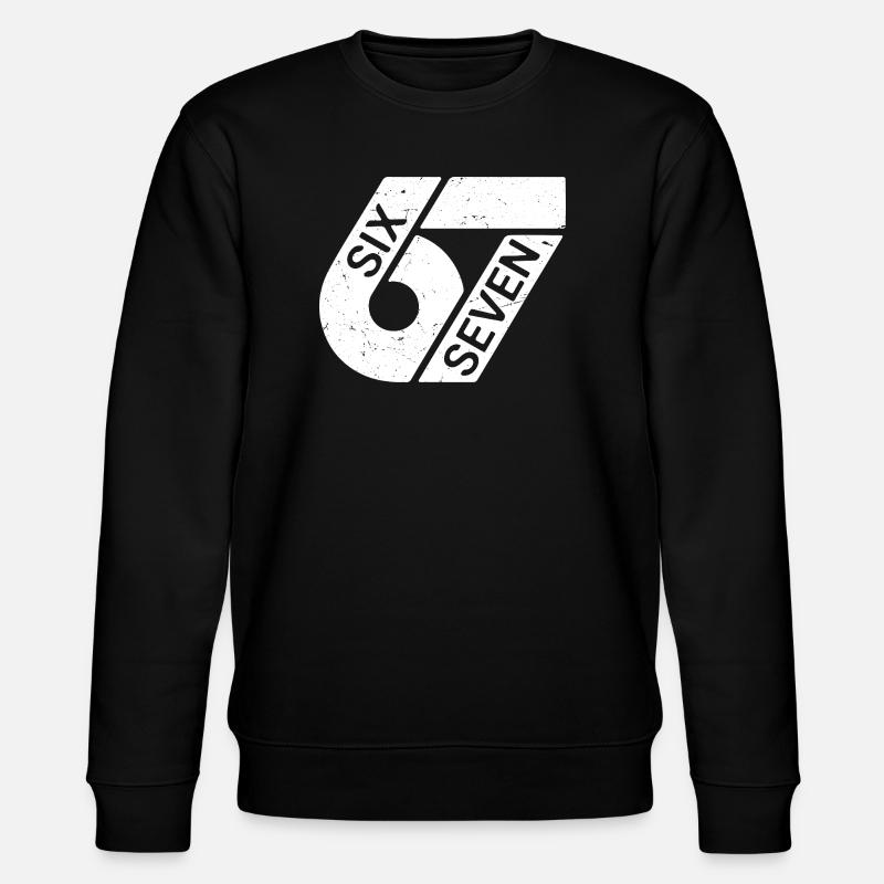 Six Seven Meme - Stanley/Stella Unisex Bio-Sweatshirt CHANGER  - Schwarz