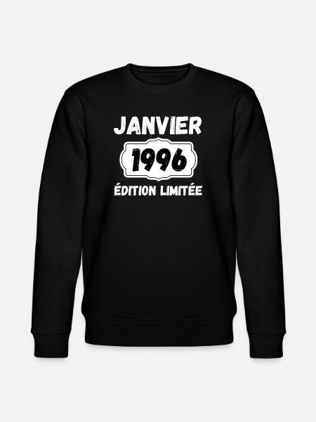 Janvier 1996 Édition Limitée Anniversaire - Sweat bio CHANGER Stanley/Stella Unisexe - noir