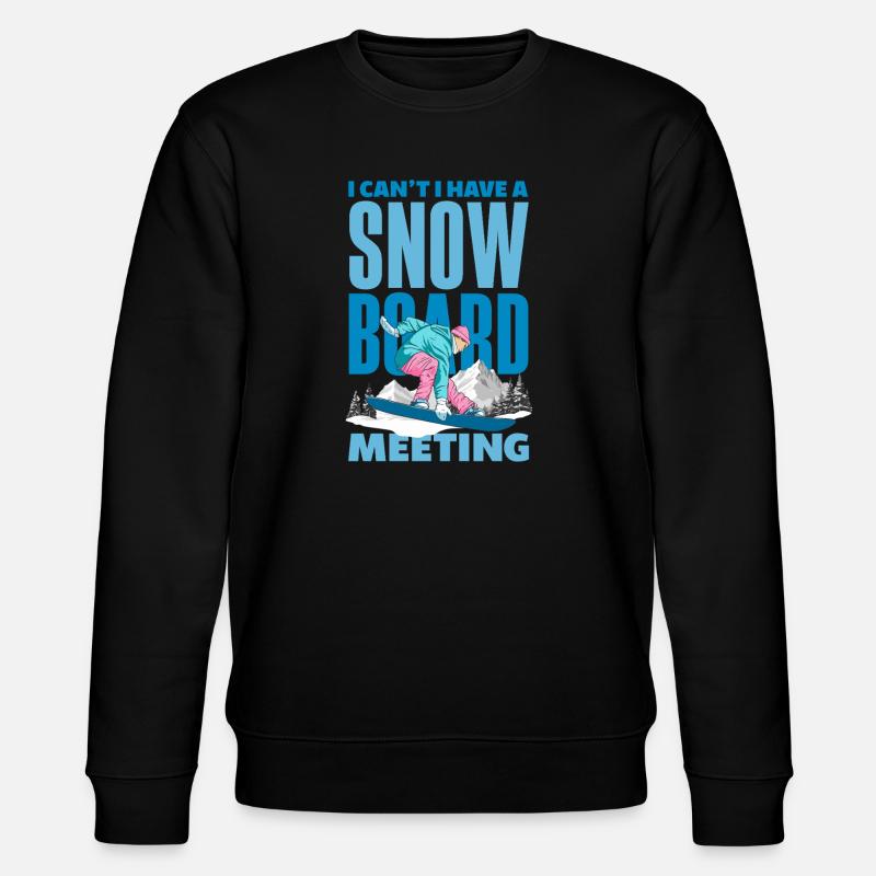 Snowboarden Snowboardtreffen Sessellift - Stanley/Stella Unisex Bio-Sweatshirt CHANGER  - Schwarz