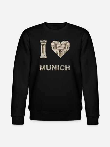 I love Munich – Classical Architecture Love - Stanley/Stella CHANGER Unisex Organic Sweatshirt - black