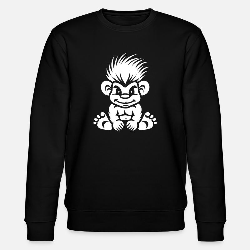 Troll - Stanley/Stella CHANGER Unisex Organic Sweatshirt - black