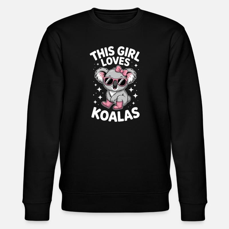 Koala Sprüche Koalas Lustiges Koala Geschenk - Stanley/Stella Unisex Bio-Sweatshirt CHANGER  - Schwarz