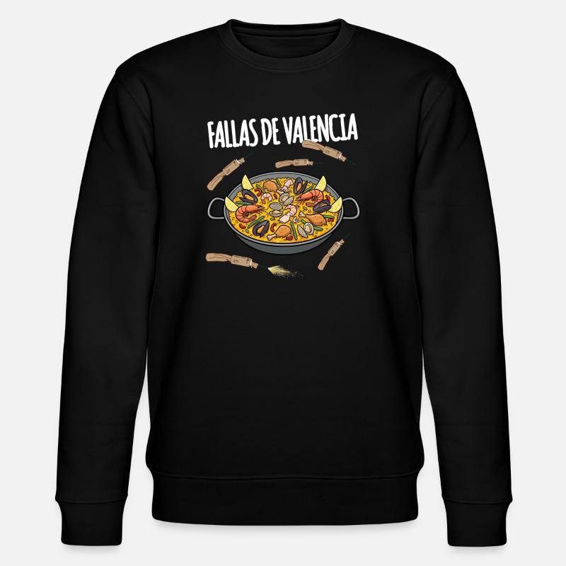 Fallas De Valencia Paella - Stanley/Stella Unisex Bio-Sweatshirt CHANGER  - Schwarz