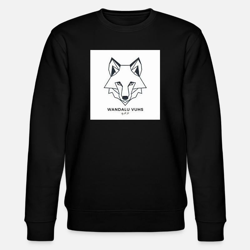 Wandalu Vuhs Fuchs - Stanley/Stella Unisex Bio-Sweatshirt CHANGER  - Schwarz