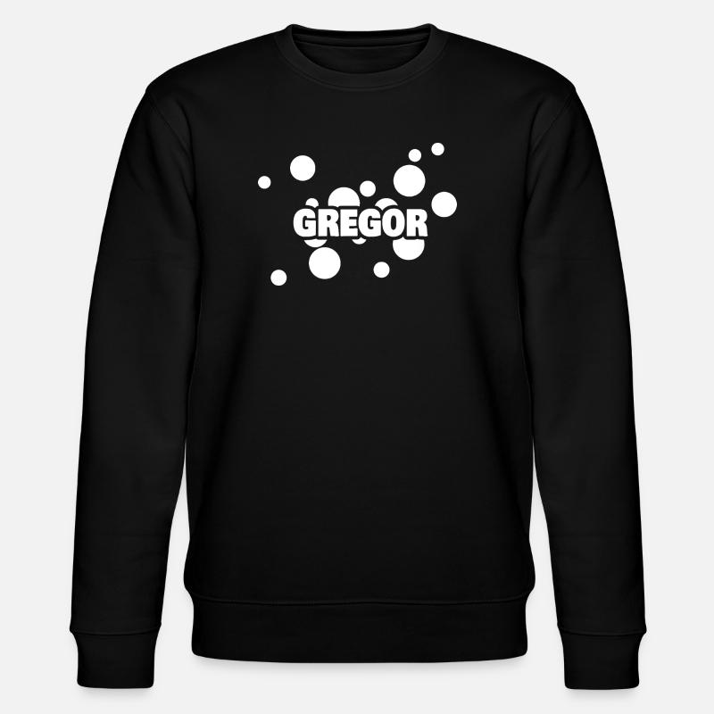 Prénom Gregor - Sweat bio CHANGER Stanley/Stella Unisexe - noir
