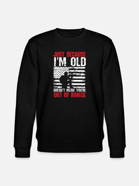 Old But Not Out Of Range - Stanley/Stella CHANGER Unisex Organic Sweatshirt - black