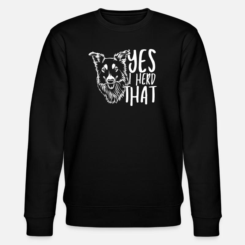 Wolfskopf mit handschriftlichem Text - Stanley/Stella Unisex Bio-Sweatshirt CHANGER - Schwarz