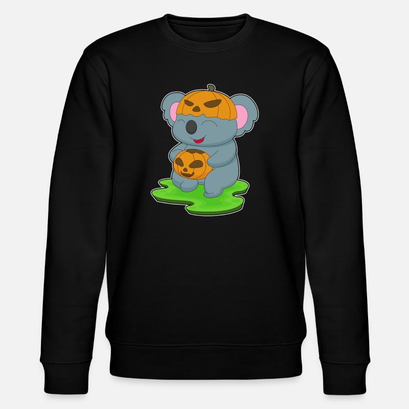 Koala Halloween Pumpkin - Sweat bio CHANGER Stanley/Stella Unisexe - noir