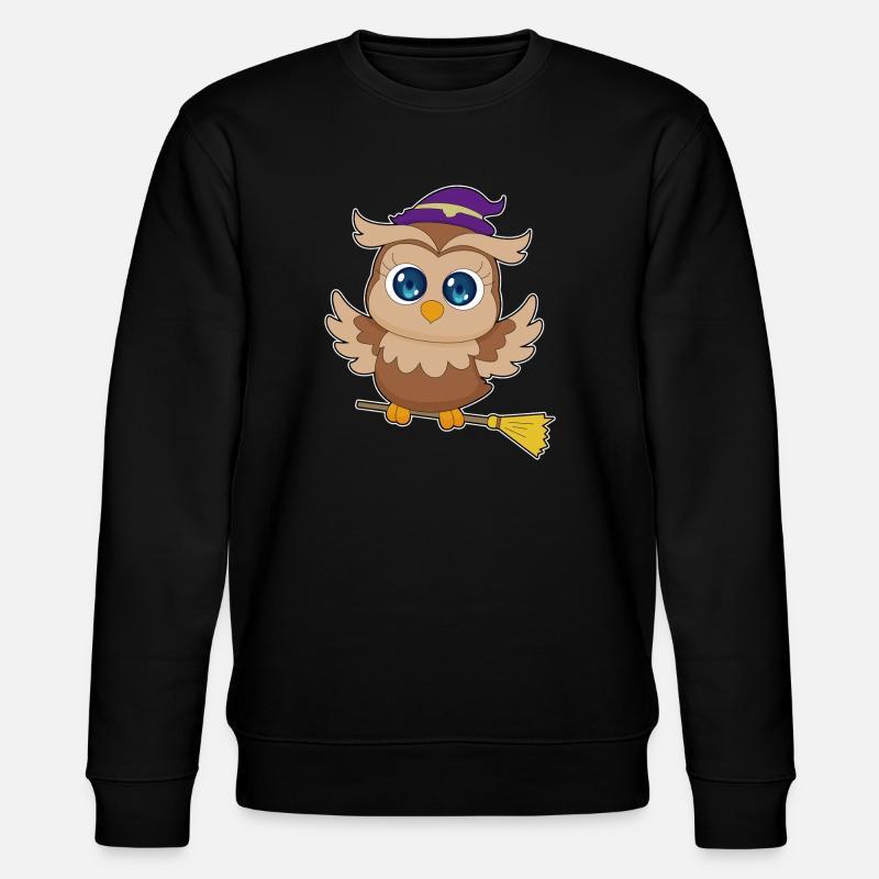 Sorcière d’Halloween Hibou - Sweat bio CHANGER Stanley/Stella Unisexe - noir