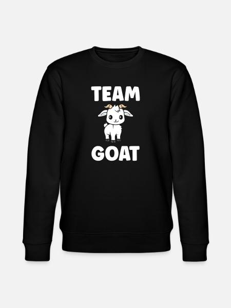 Team Goat Cute Illustration - Stanley/Stella CHANGER Unisex Organic Sweatshirt - black