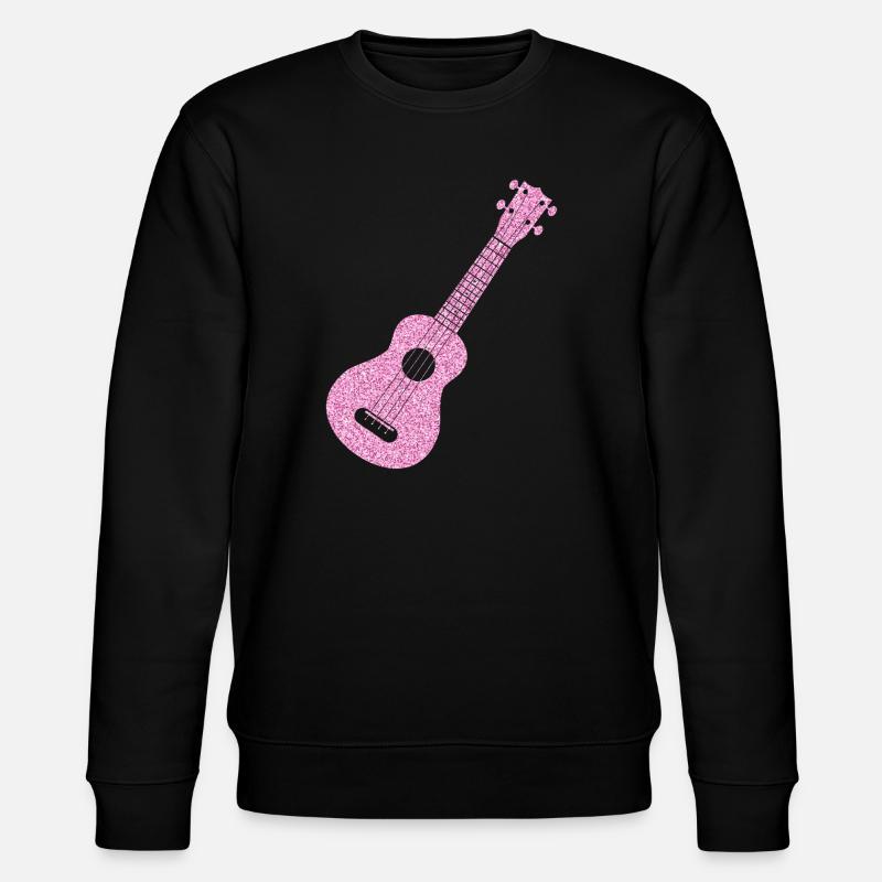 Hawaiian Ukulele Uke Diamonds - Stanley/Stella CHANGER Unisex Organic Sweatshirt - black