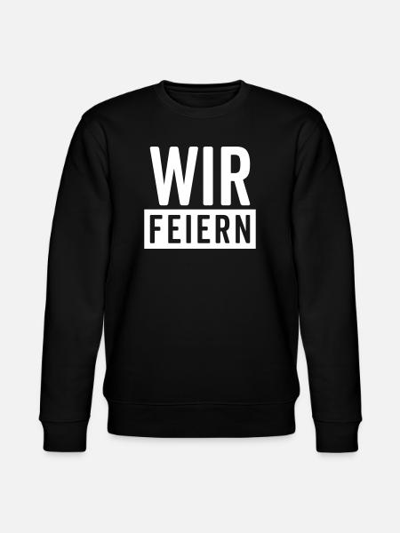 We Celebrate – Party Motif - Stanley/Stella CHANGER Unisex Organic Sweatshirt - black